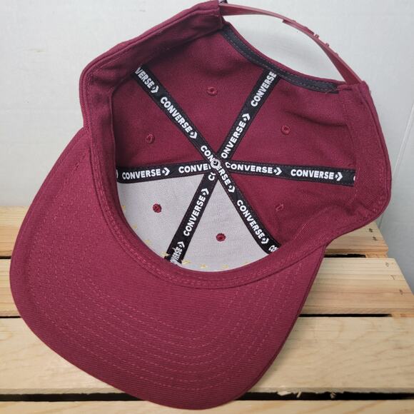 Converse "Chuck Taylor" Dark Red Snap Back Ball Cap - Picture 7 of 7